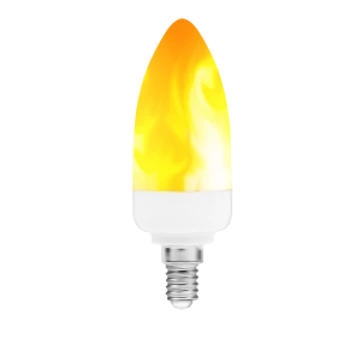 DirectLED C30 2W Flame (láng hatású) gyertya izzó (05230)